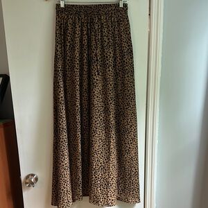 Leopard Print Maxi Skirt